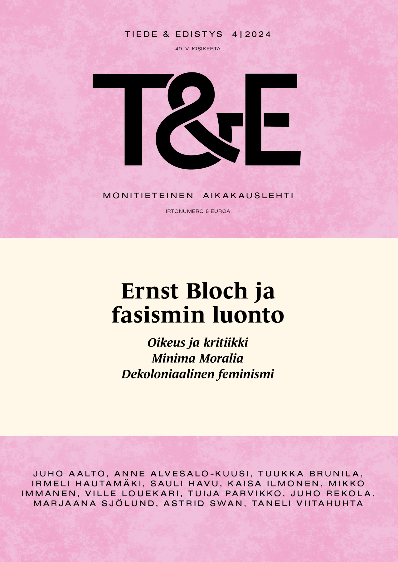 Tiede & edistyksen kansikuva