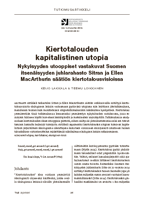 Kiertotalouden kapitalistinen utopia